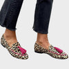 Jasmim – Mocassins padrão leopardo