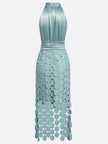 Vestido midi Céline de cerimónia elegante