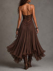 Gemma | Vestido maxi romântico com renda