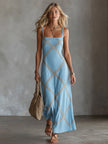 Marcella | Vestido maxi de padrão geométrico