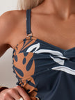 Tankini Vênus - Biquíni com Estampa Tropical de Folhas