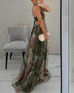 Julieta | Vestido Maxi Floral com Decote Cruzado