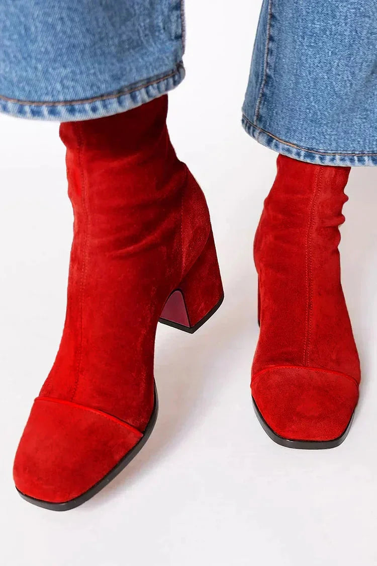 Renata – Botins elegantes de salto largo