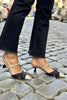 Elegantes sapatos slingback feminino