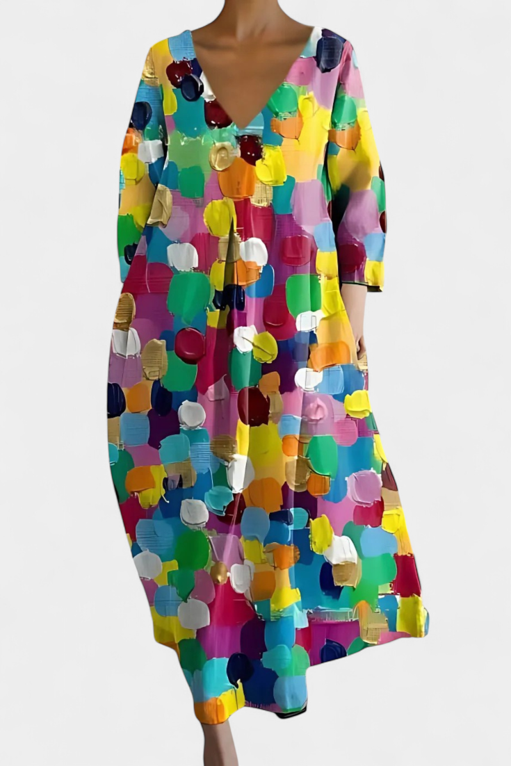 Vestido Fluido com Estampa feminino