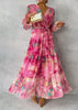 Vestido Floral de Envolver feminino