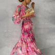 Vestido Floral de Envolver feminino