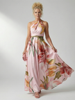 Vestido maxi Amiel floral leve