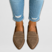 Lilou – Mocassins de camurça macia para mulher