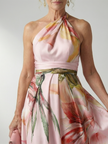 Vestido maxi Amiel floral leve