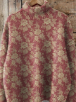 Constance — Camisola de gola alta com padrão floral