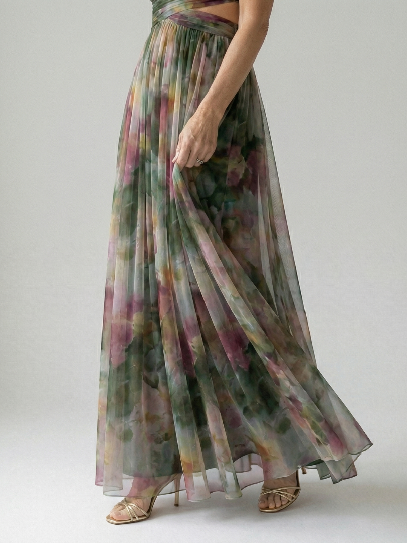 Vestido maxi Isel Elegancia Suave