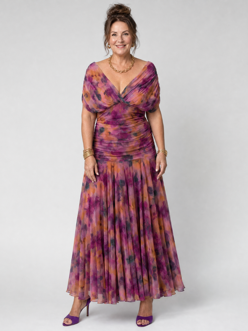 Susy - Vestido midi fluido