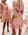 Kiara | Vestido Estampado com Cintura Marcada
