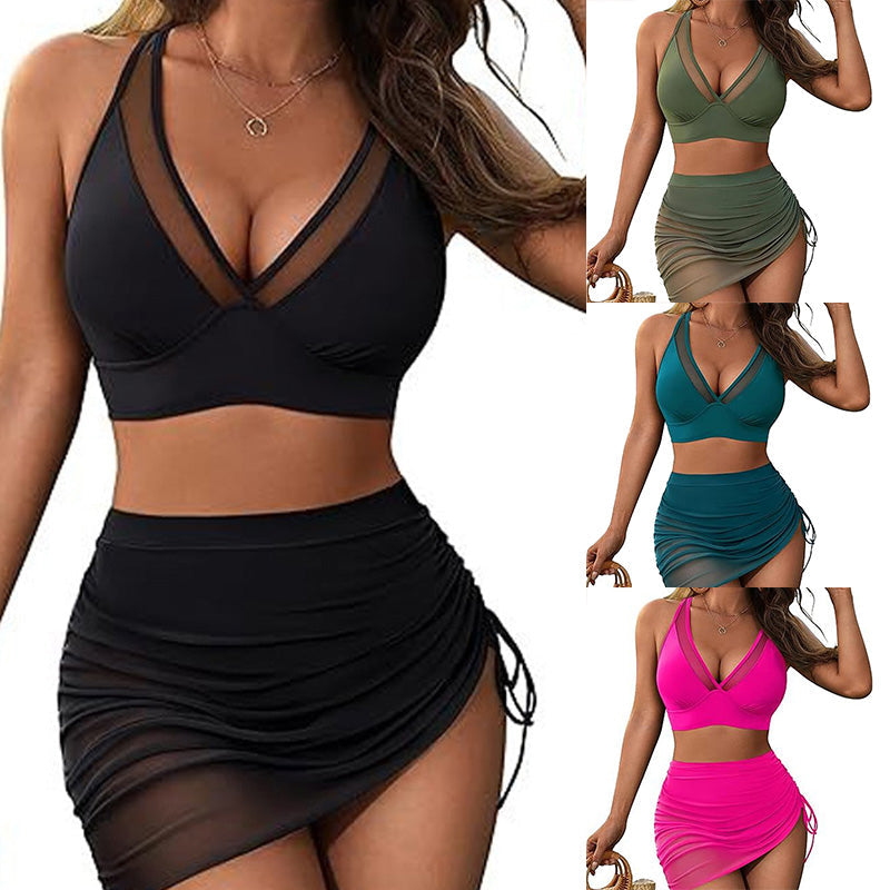 Conjunto de Maiô de Dois Peças em Renda