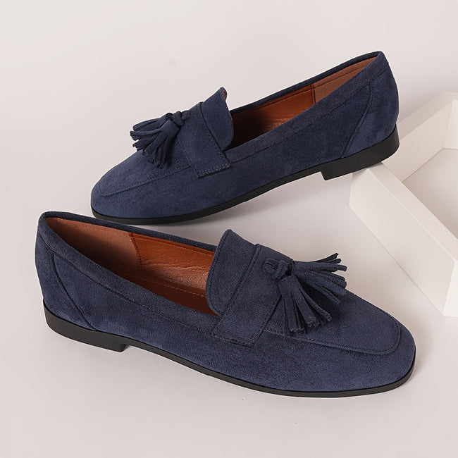 Leandra – Mocassins de camurça com laço