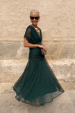 Camila | Vestido Midi Floral de Ombros Descobertos