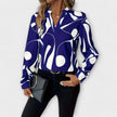 Blusa elegante de manga comprida feminino