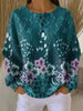 Donna — Camisola de malha texturada com padrão floral