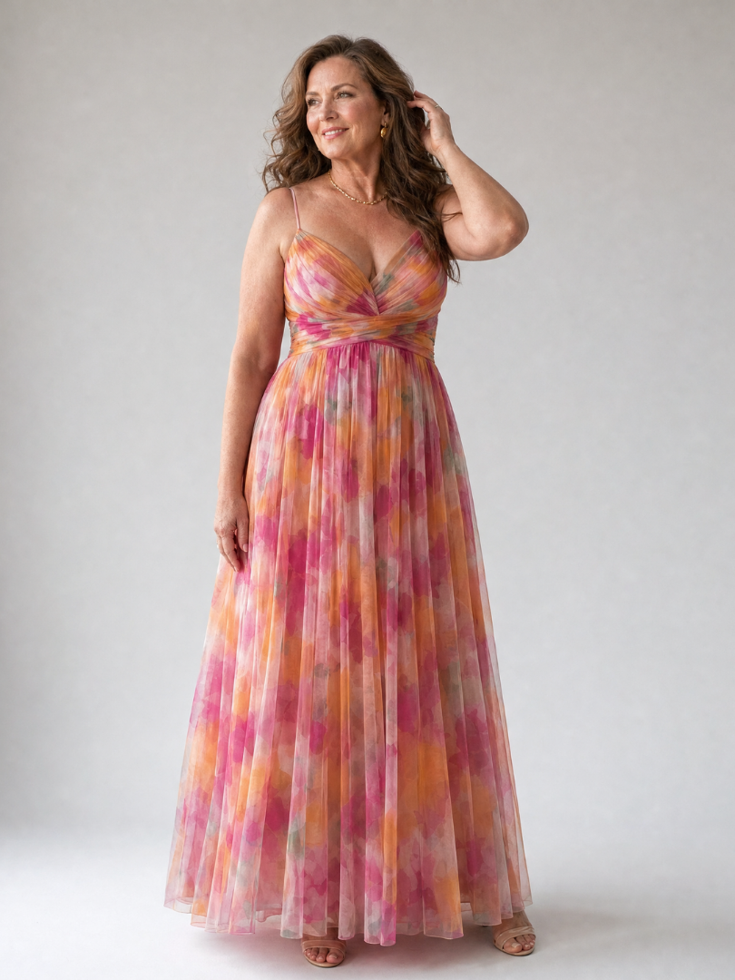 Vestido maxi Isel Elegancia Suave