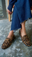 Azariah - Mocassim de Bico Redondo com Padrão de Leopardo