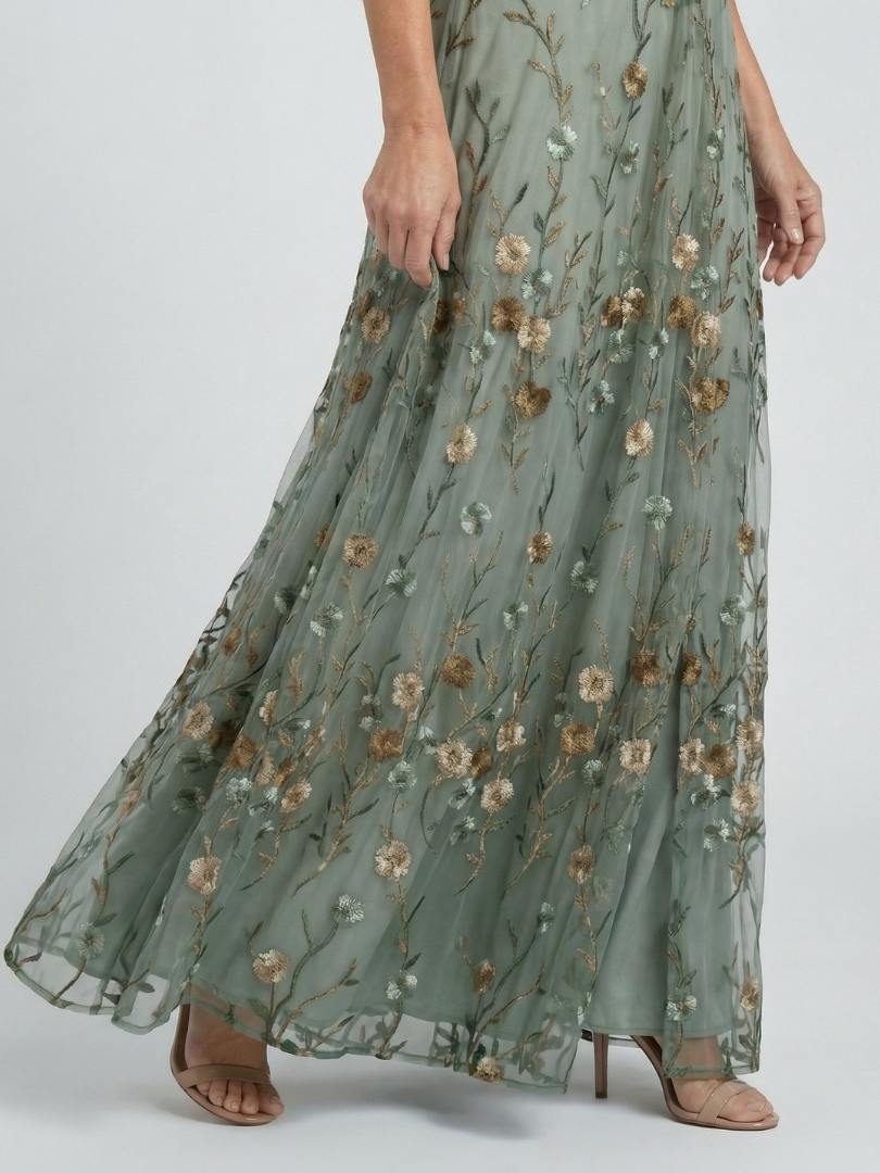 Savana | Vestido Maxi Floral Frente Única