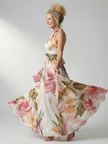 Vestido maxi Amiel floral leve