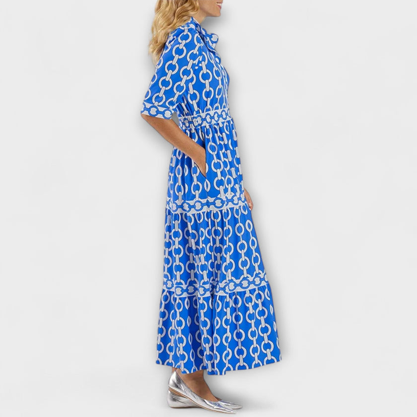 Vestido Midi com Correntes feminino