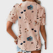 Blusa com decote em V feminino