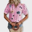 Blusa com decote em V feminino