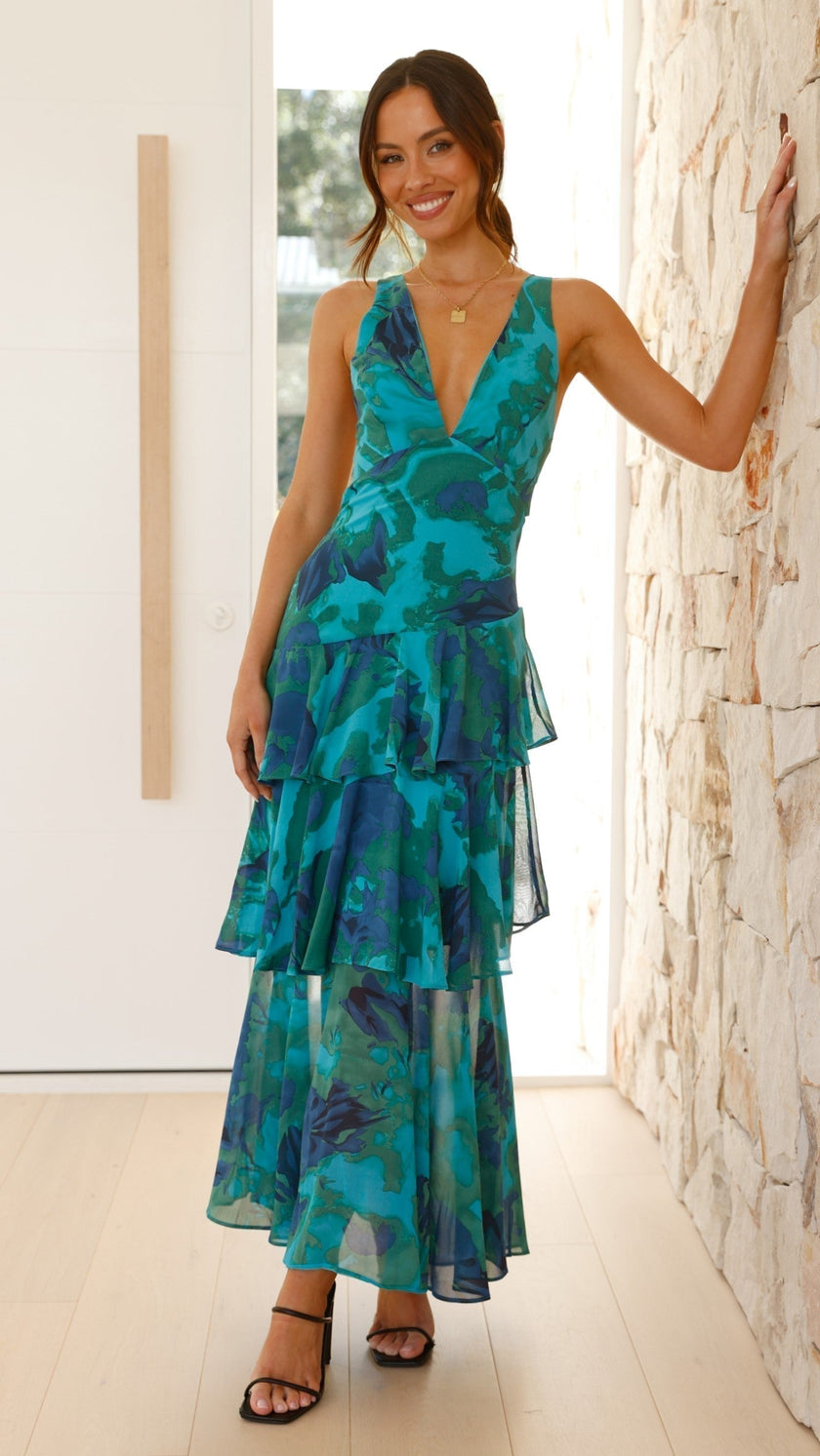 Vestido Longo Elegante feminino