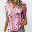 Blusa com decote em V feminino