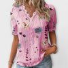 Blusa com decote em V feminino