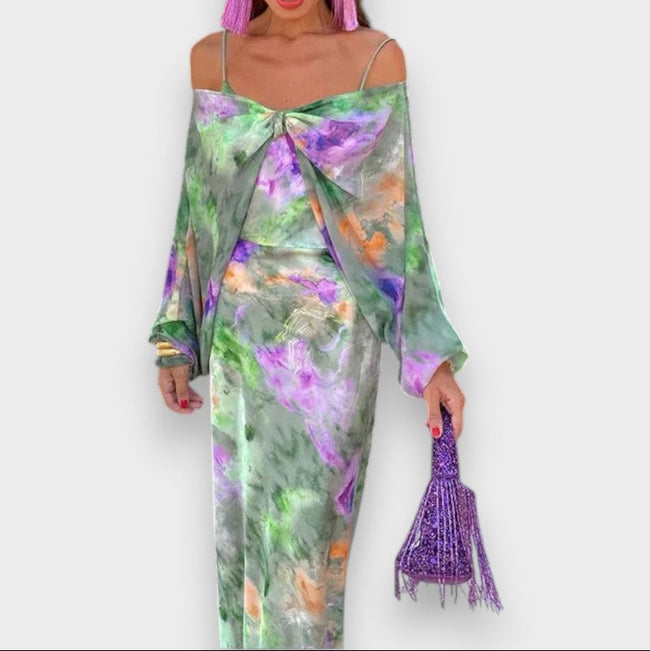 Vestido de verão luxuoso feminino