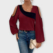 Blusa com decote quadrado feminino