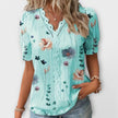 Blusa com decote em V feminino