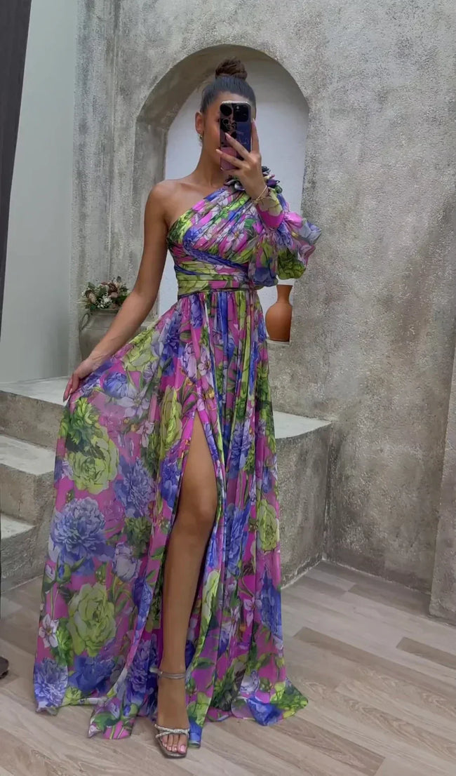 Vestido Elegante e Fluido feminino