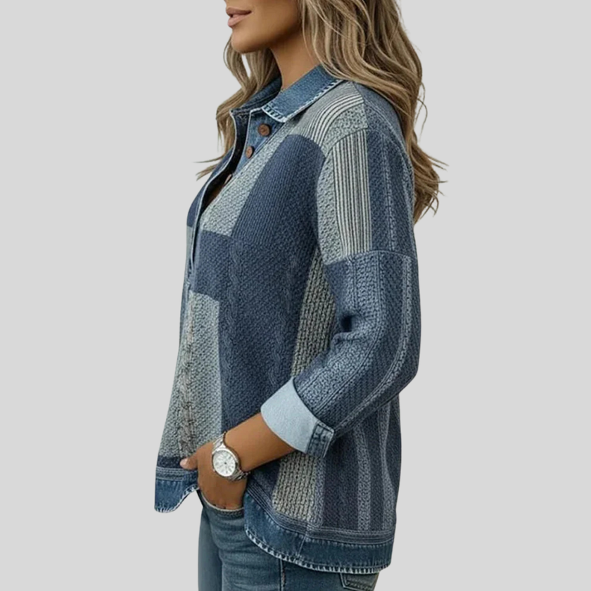 Meridell — Camisola em blocos de cor com padrão
