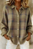 Taylor | Cardigan de malha aos quadrados em castanho