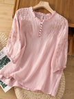 Blusa de Algodão e Linho feminino