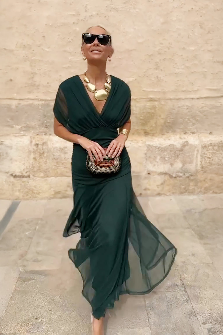 Camila | Vestido Midi Floral de Ombros Descobertos