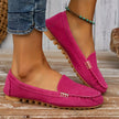 Linda - Mocassim de Condução com Costura Aparente e Detalhe Metálico