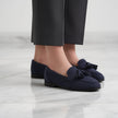 Leandra – Mocassins de camurça com laço