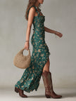 Daniela | Vestido Maxi Boémio com Mangas Balão