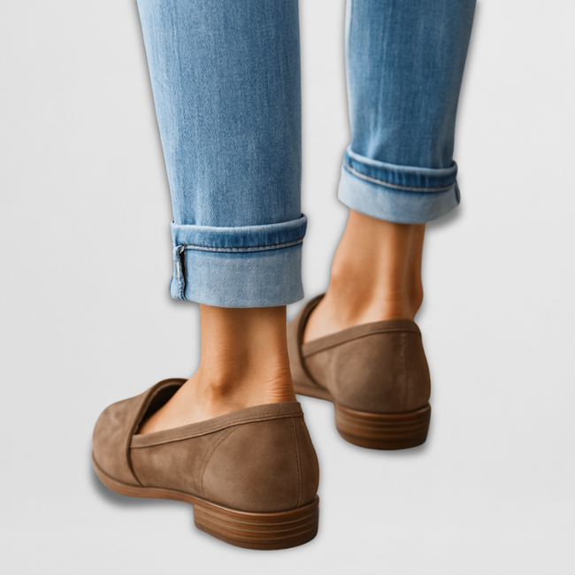 Lilou – Mocassins de camurça macia para mulher