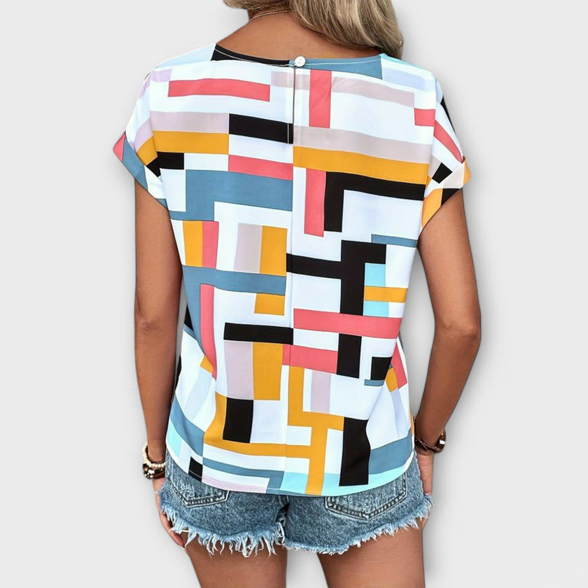 Blusa de manga curta feminino
