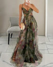 Julieta | Vestido Maxi Floral com Decote Cruzado