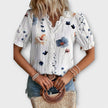 Blusa com decote em V feminino