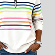 Prismette — Camisola às riscas com fecho curto
