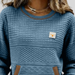 Noelle — Camisola de gola redonda em blocos de cor